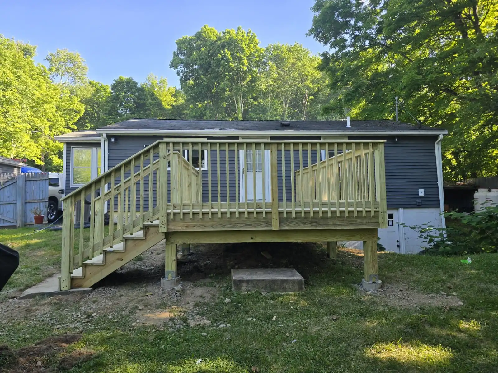 Deck after construction by Eagle Sky Solutions