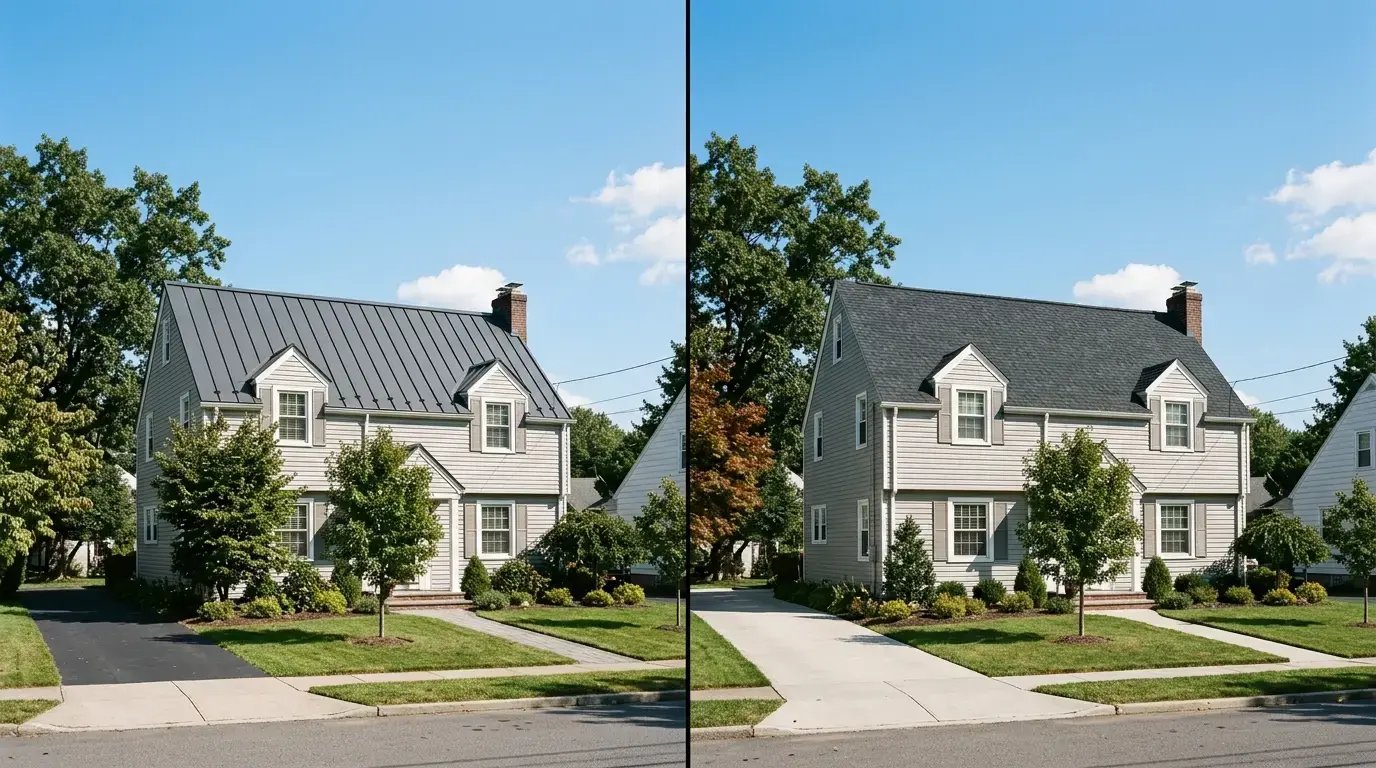 Metal roof or asphalt shingles for a New York home