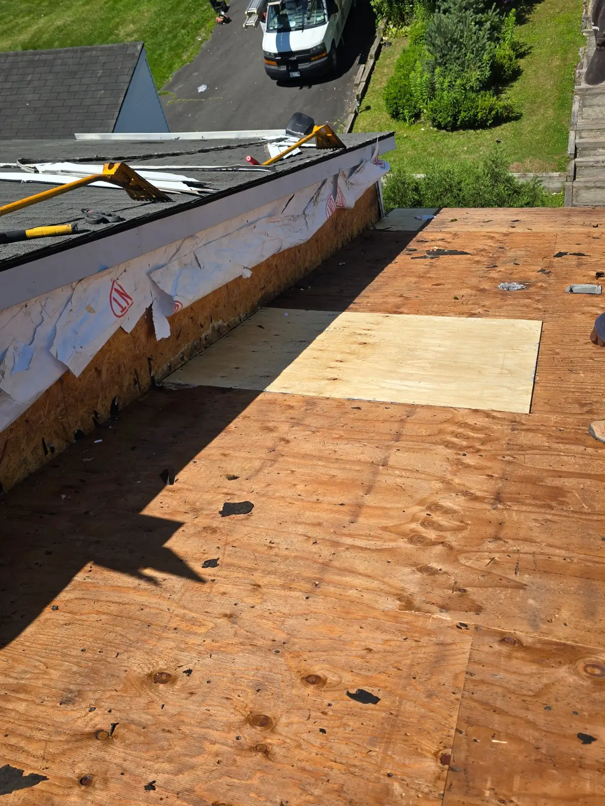 Roof after repair by Eagle Sky Solutions