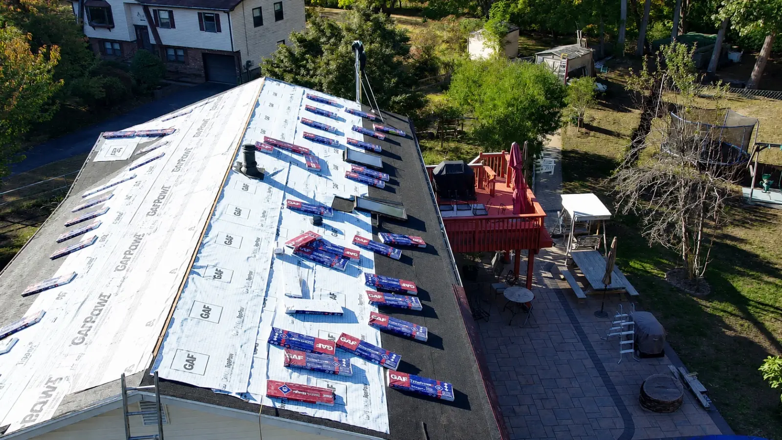 Roof after replacement by Eagle Sky Solutions